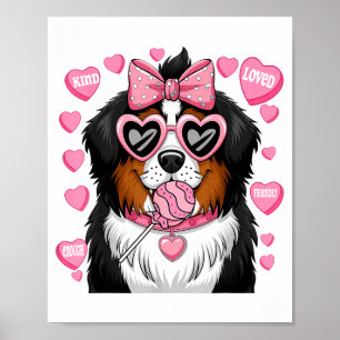 Bernese Berghond Coquette Hond Dierenliefhebber Ei Poster