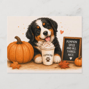 Bernese Berghond Cozy Pumpkin Spice Briefkaart