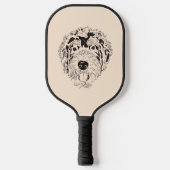 bernese berghond en bernedoodle pickleball paddle (Voorkant)