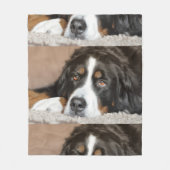 bernese berghond fleece deken (Voorkant)