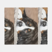 bernese berghond fleece deken (Voorkant (Horizontaal))