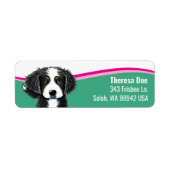 Bernese Berghond Golf adreslabel Etiket (Voorkant)