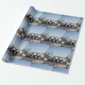Bernese Berghond Groep Cadeaupapier (Uitgerold)