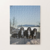Bernese Berghond Groep Legpuzzel (Verticaal)