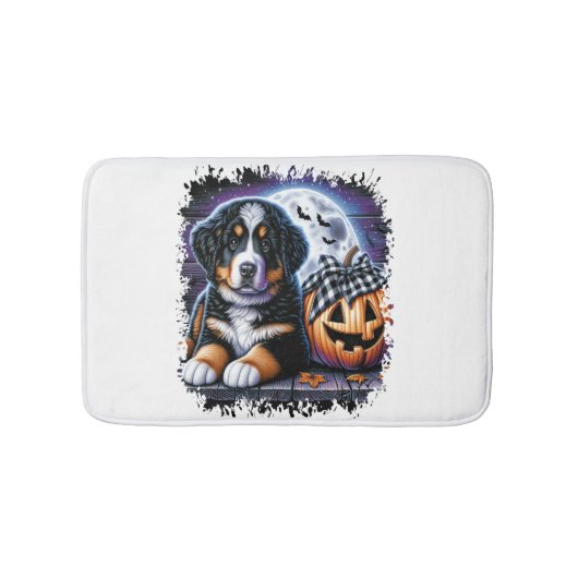 Bernese Berghond Halloween Badmat (Voorkant)