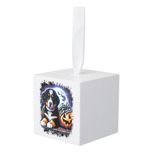 Bernese Berghond Halloween Decoratie (Voorkant hoekig)