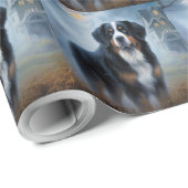 Bernese Berghond Halloween Griezelen Cadeaupapier (Rol Hoek)