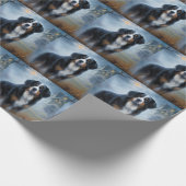 Bernese Berghond Halloween Griezelen Cadeaupapier (Hoek)