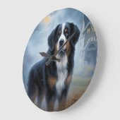 Bernese Berghond Halloween Griezelen Grote Klok (Hoek)