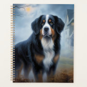 Bernese Berghond Halloween Griezelen Planner (Voorkant)