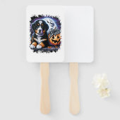 Bernese Berghond Halloween Handwaaier (Voorkant en achterkant)