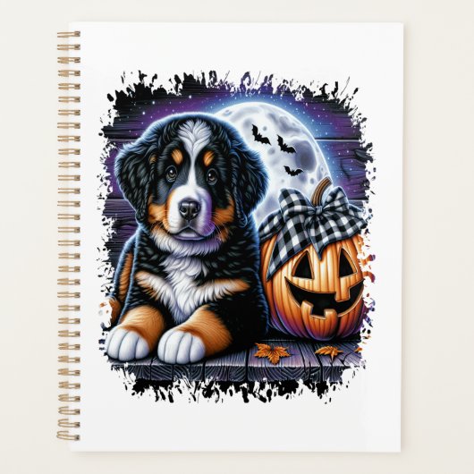 Bernese Berghond Halloween Planner (Voorkant)