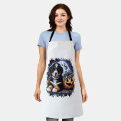Bernese Berghond Halloween Schort (Gedragen)