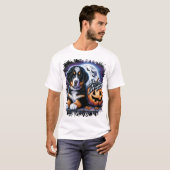Bernese Berghond Halloween T-shirt (Voorkant volledig)