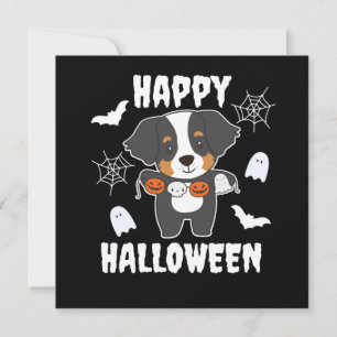 Bernese Berghond Happy Halloween Hond Kostuum Kaart