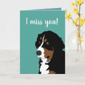 Bernese Berghond Kaart (Gele Bloem)