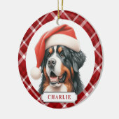 Bernese Berghond Keramische Cirkel Ornament (Links)