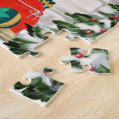 Bernese Berghond Kerst  Legpuzzel (Zijkant)