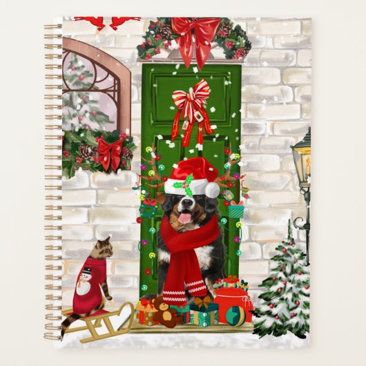 Bernese Berghond Kerst Planner (Voorkant)