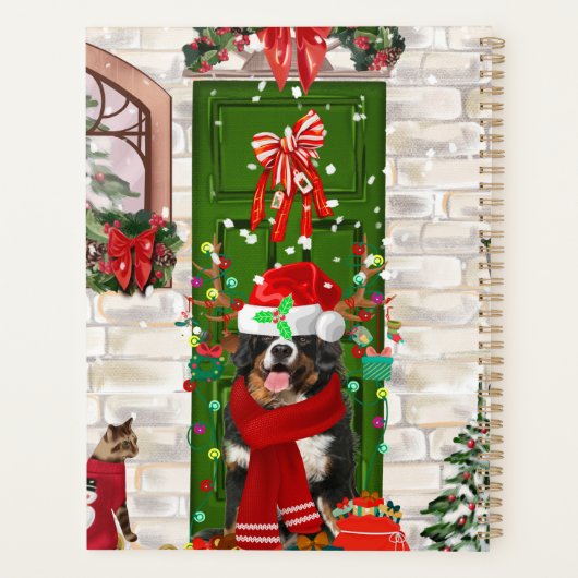 Bernese Berghond Kerst Planner (Achterkant)