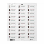Bernese Berghond Kerst Retouradres      Etiket (Full Sheet)