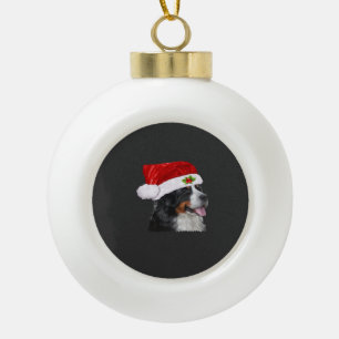 Bernese Berghond Kerst T-shirt Hond Kerst Cos Keramische Bal Ornament