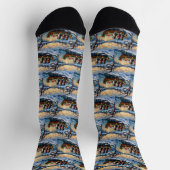 Bernese Berghond Kerstboot Vakantie Sokken (Top)