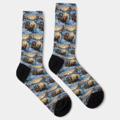 Bernese Berghond Kerstboot Vakantie Sokken (Rechts)