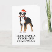 Bernese Berghond Kerstkaarten Feestdagen Kaart (Voorkant)