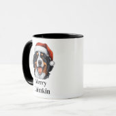 Bernese Berghond Kerstman Hoed Kerstmis Mok (Voorkant links)