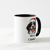 Bernese Berghond Kerstman Hoed Kerstmis Mok (Voorkant rechts)