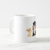bernese berghond koffiemok (Voorkant links)