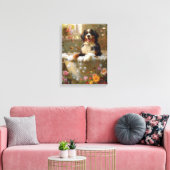 Bernese Berghond Kunst | Bernese in badkuip Canvas Afdruk (Insitu (Woonkamer))