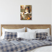 Bernese Berghond Kunst | Bernese in badkuip Canvas Afdruk (Insitu (Slaapkamer))