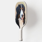 Bernese berghond kunst pickleball paddle (Links)