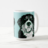 Bernese Berghond Latte Mok (Voorkant rechts)