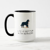 Bernese Berghond liefhebber Mok (Links)