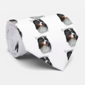 Bernese Berghond Moeder 2 Stropdas (Opgerold)