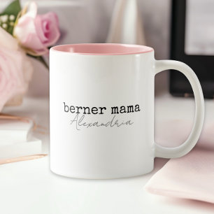 Bernese Berghond Moeder Tweekleurige Koffiemok