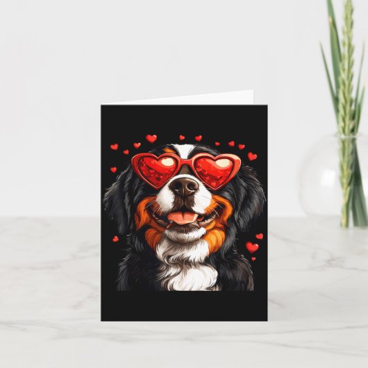 Bernese Berghond Moppige Berner Hond Liefhebber Va Kaart (Voorkant)