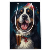 Bernese Berghond Nieuwjaar Medium Cadeauzakje (Voorkant)