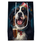 Bernese Berghond Nieuwjaar Medium Cadeauzakje (Achterkant)