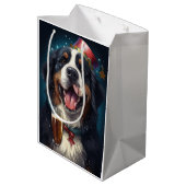 Bernese Berghond Nieuwjaar Medium Cadeauzakje (Achterkant Gekanteld)
