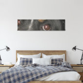 Bernese Berghond Ogen Canvas Afdruk (Insitu (Slaapkamer))