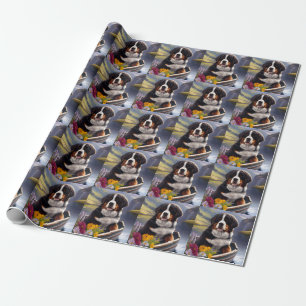 Bernese Berghond op een Peddel: Een Schitterend Av Cadeaupapier