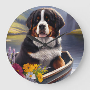 Bernese Berghond op een Peddel: Een Schitterend Av Grote Klok
