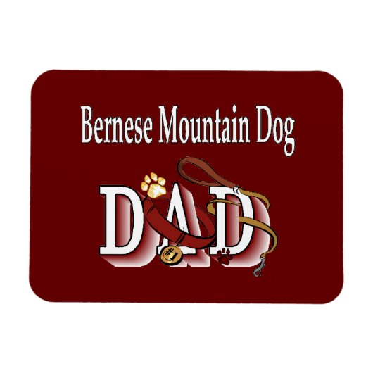 Bernese Berghond Papa Magneet (Horizontaal)