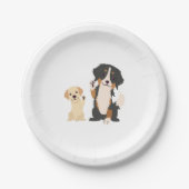 bernese berghond papieren bordje (Voorkant)