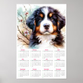 Bernese Berghond Puppy 2025 Agenda Poster (Voorkant)