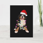Bernese berghond puppy kerstcadeau kaart (Voorkant)
